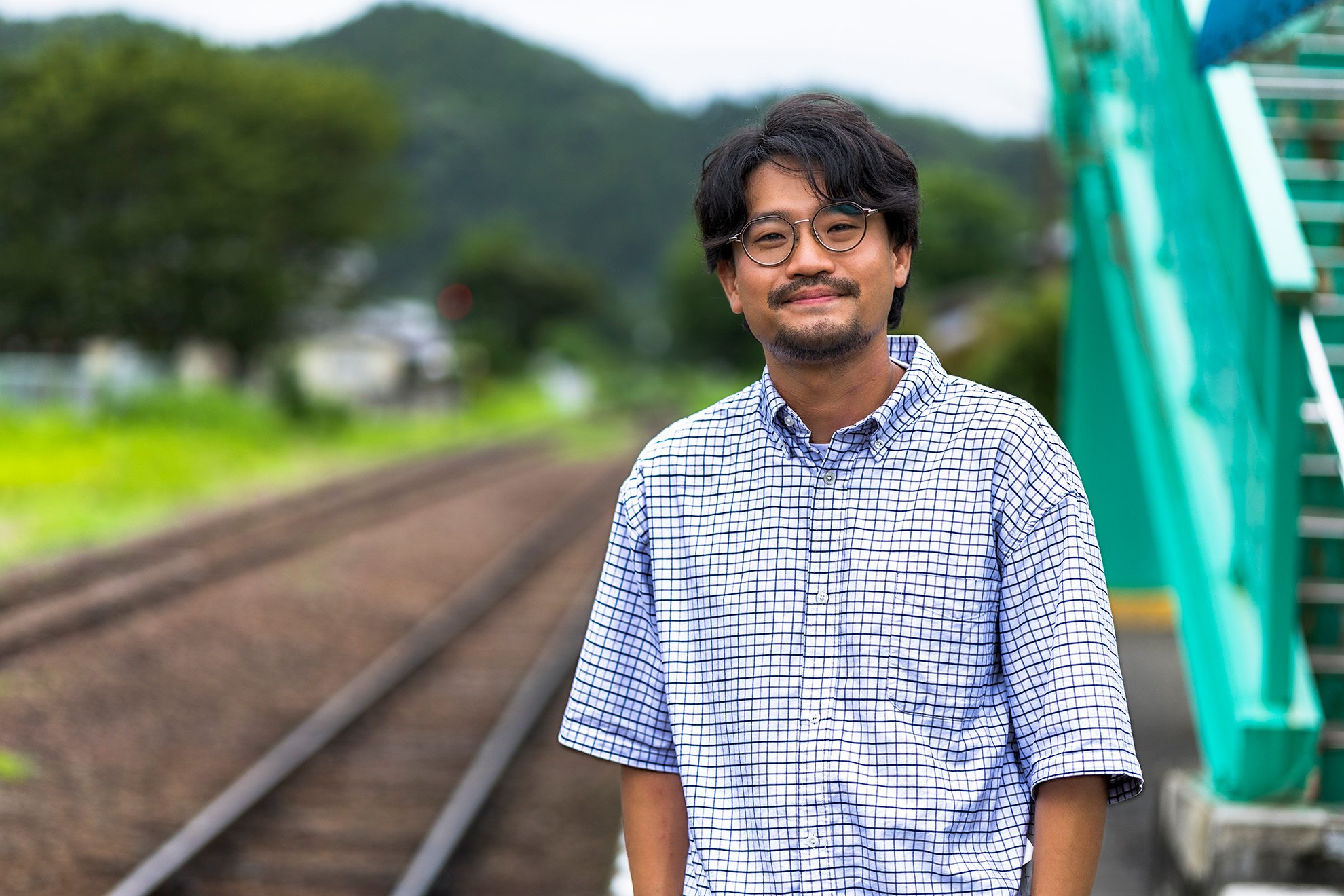 作業中の川添諒太郎